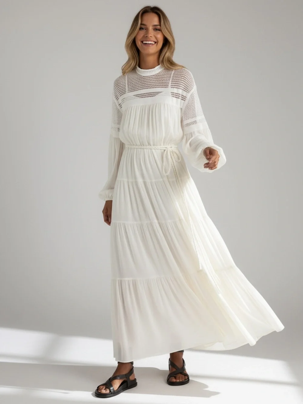 crochet lace dress patterns free MUUSA tutorial: midi with short sleeves – Maana Crafts Julianna PS: Crepe A-Line Color:Mauve Watercolor Bouquet lightweight summer midi dress